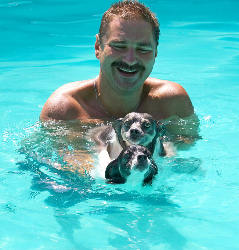 Treading water