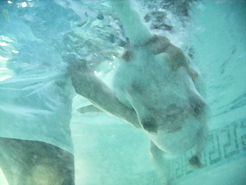 Beagle, Dog, Dogs, Lesson, Pool, Stan, Swim, Swimming, Underwater