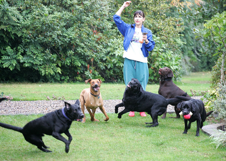 Marjorie Throwing A Ball
