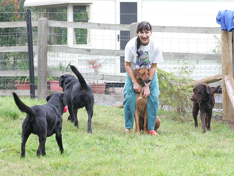 Kila having a cuddle