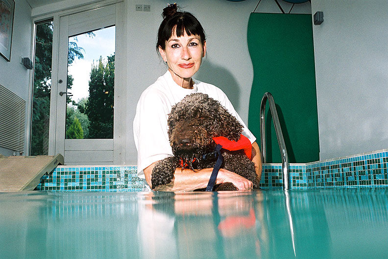 Elvis and Marjorie in the Pool