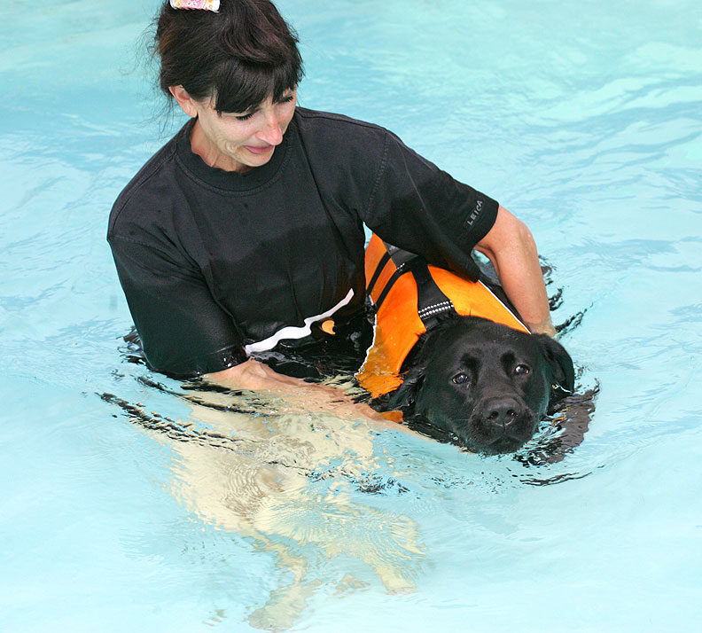 Billy Swimming (With Marjorie Supporting Him)