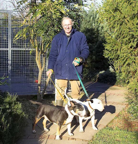 Vic on his farewell walk with Kiko & Tapa