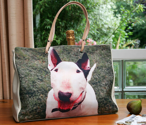 Kiko's Portrait on Custom Leather Handbag