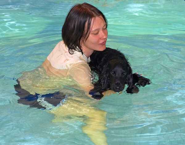 Frankie Having A Swim